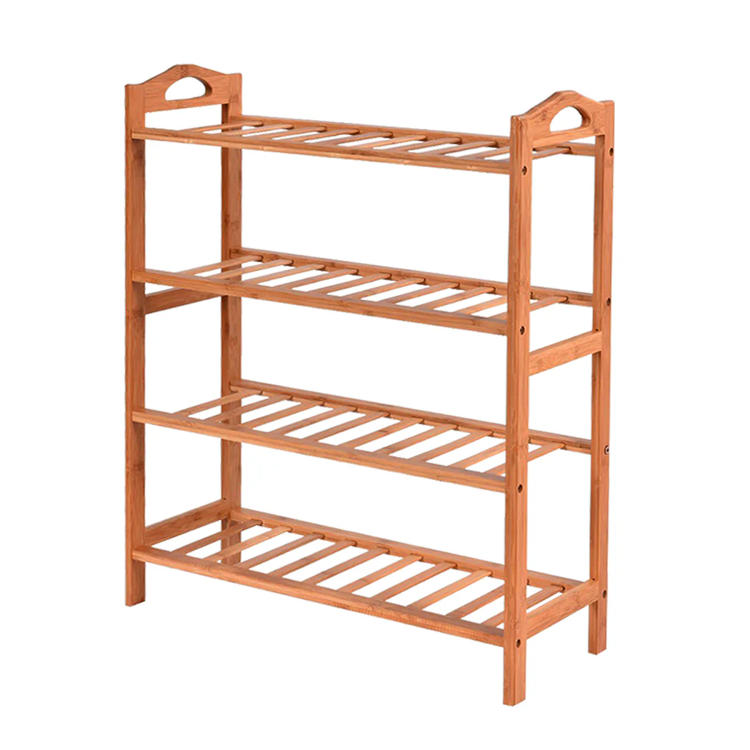 Levede Bamboo Shoe Rack Storage Wooden - Nurns