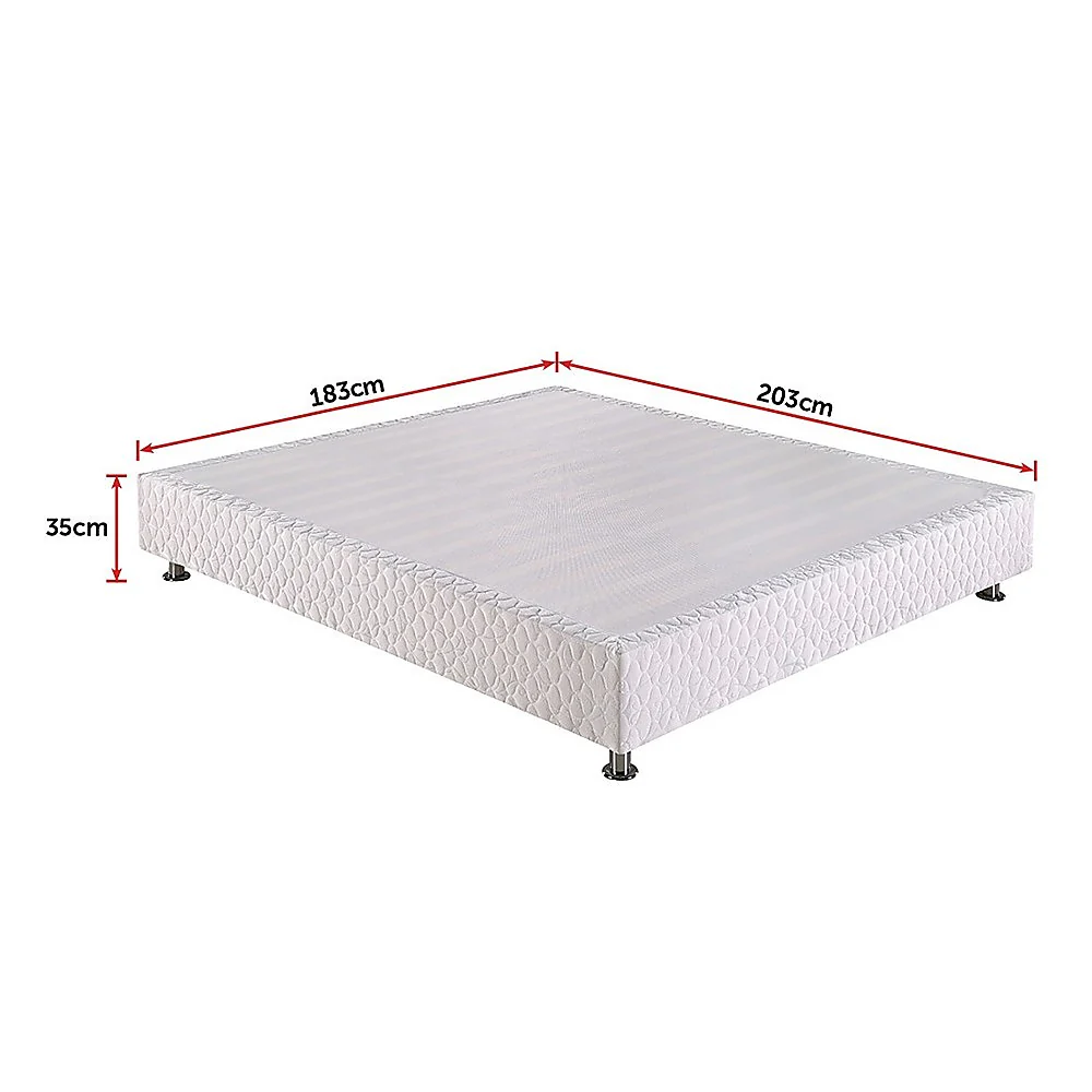 Andrea Ensemble Bed Base - White King - Nurns