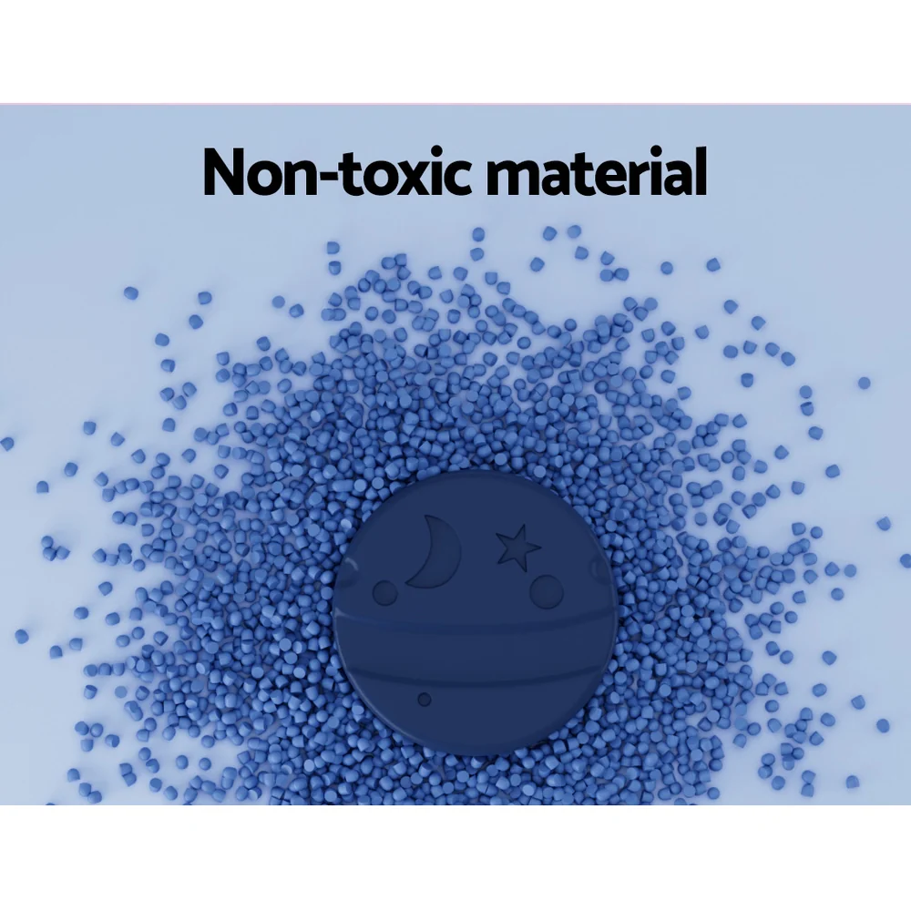 Keezi Kids Basketball Hoop Stand Adjustable 6-in-1 Sports Centre Toys Set Blue - Nurns