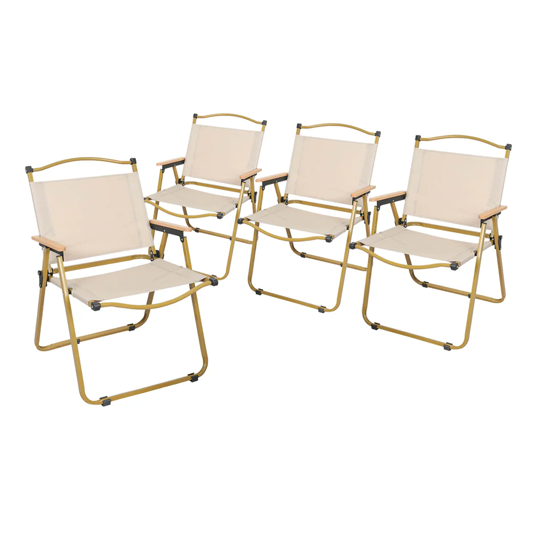 Set of 4 Camping Chair Folding Outdoor - Nurns