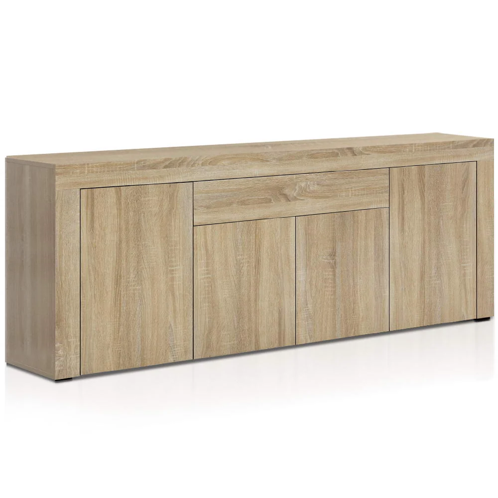 Caius Wooden Buffet Sideboard - Oak - Nurns
