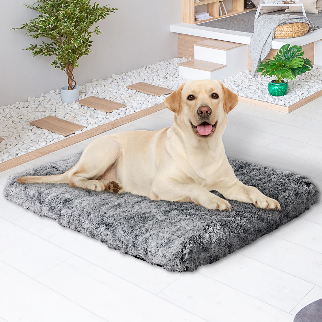 LARGE Dog Beds Mat Pet Calming Memory - Charcoal - Nurns
