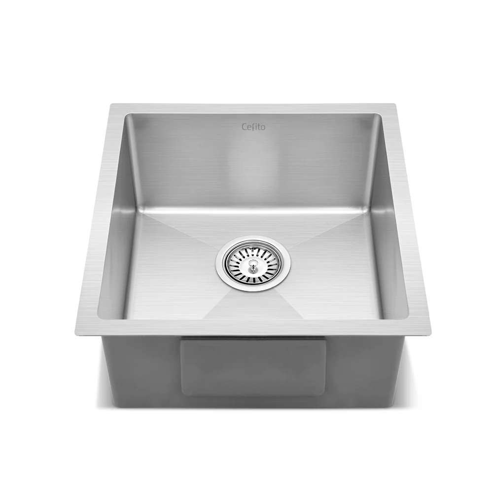 Handmade Kitchen Sink Stainless steel Sink 44cm x 45cm - Nurns