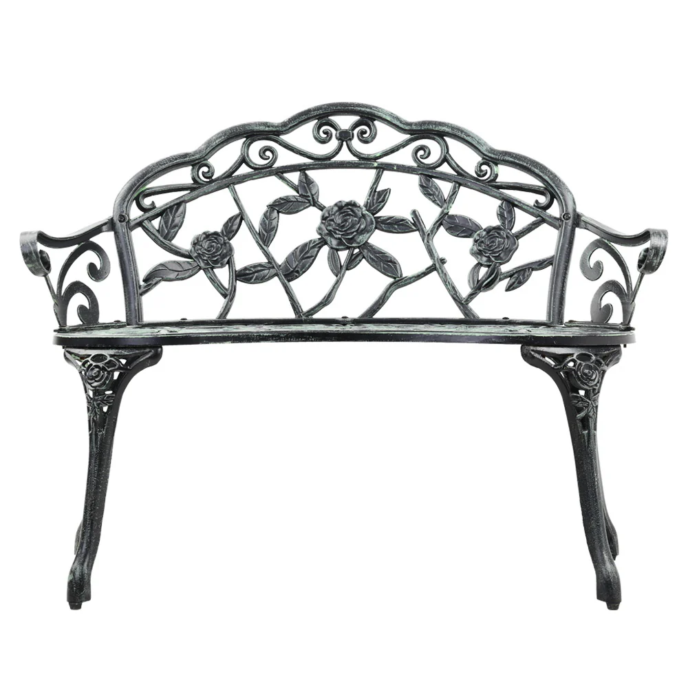 Cygnus Victorian Garden Bench - Green - Nurns