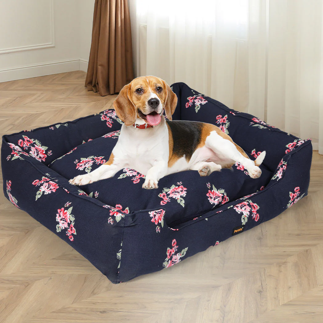 XLarge Dog Beds Calming Pet Bedding - Navy - Nurns