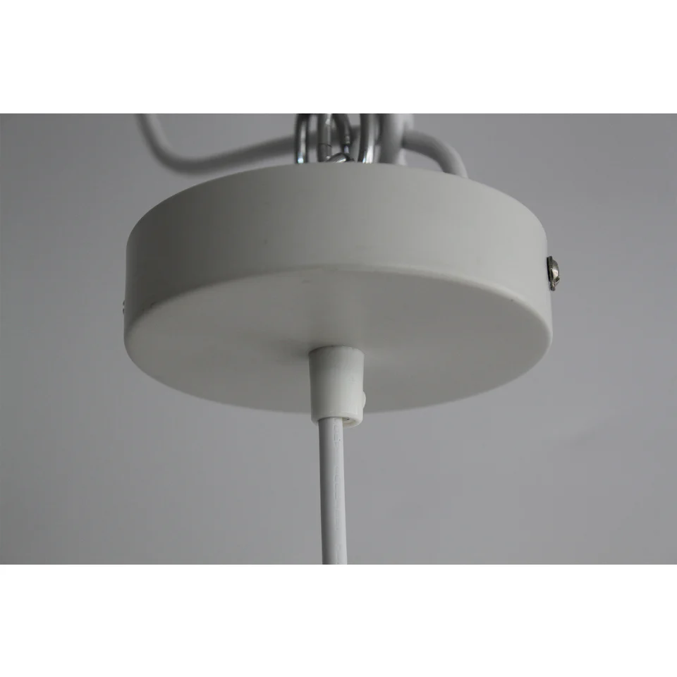 Teardrop-Shaped Pendant Light - White - Nurns