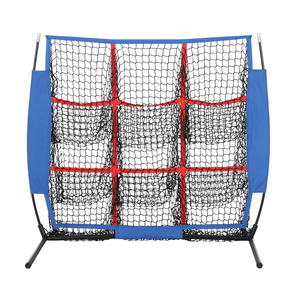 Everfit Soccer Net Baseball Pitching Football Goal Training Aid 9 Target Zone - Nurns