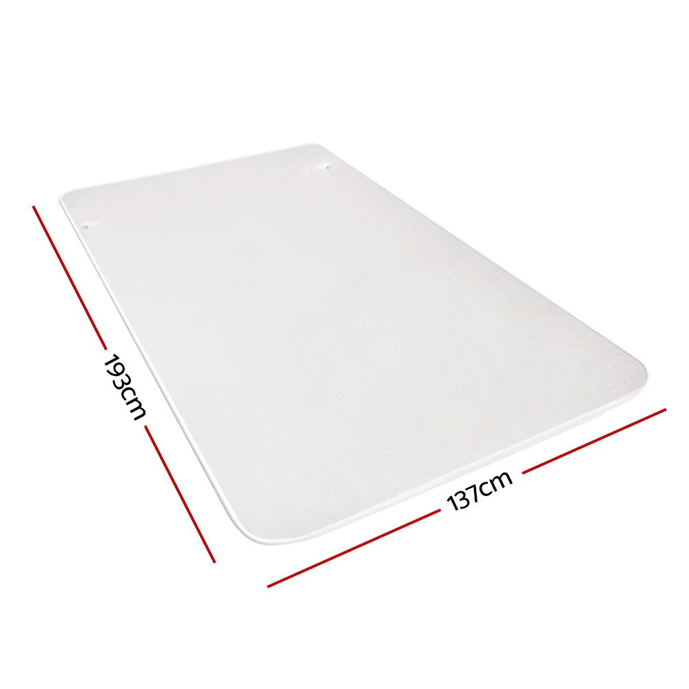 Wendell Electric Soft Blanket Double Size Fleece - White - Nurns