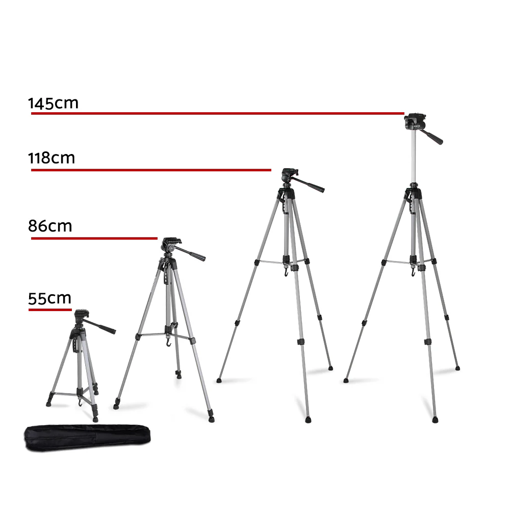 Professional Camera Tripod Monopod Stand DSLR Pan Head Mount Flexible - Nurns