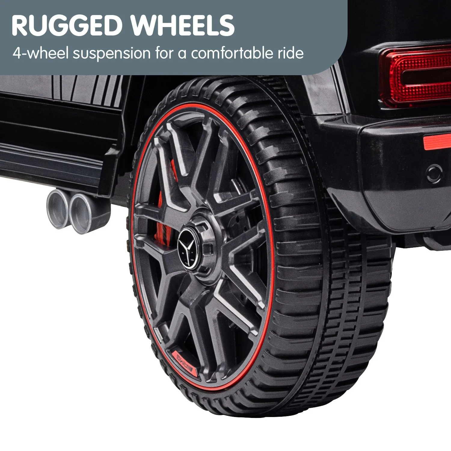 Mercedes Benz AMG G63 Licensed Kids Ride On Electric Car Remote Control - Black - Nurns