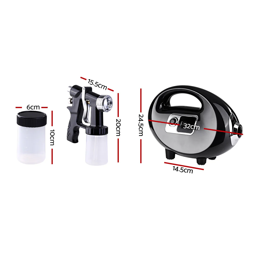 Spray Tan Machine Spray Gun Spray tent Kit HVLP System Fixed Speed Sunless - Nurns