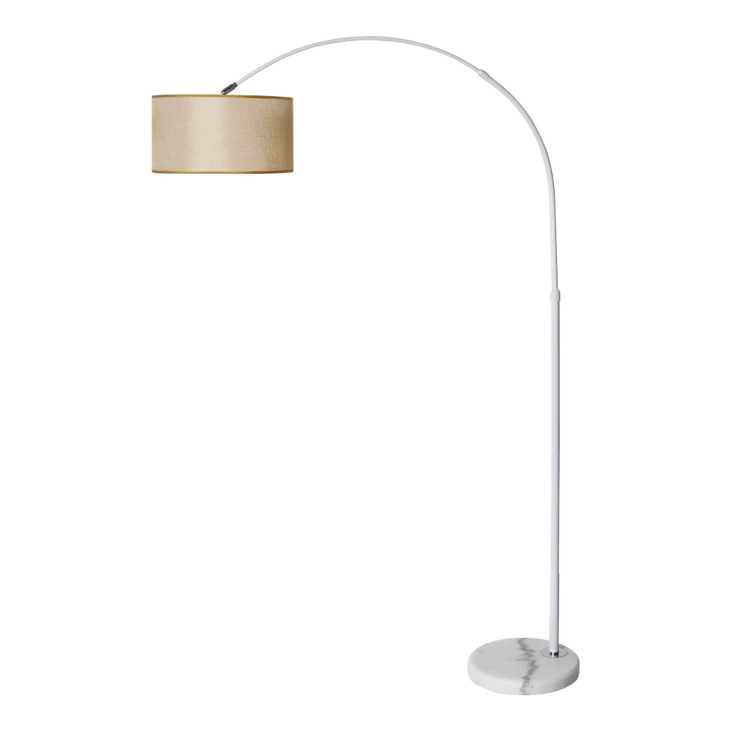 Modern LED Floor Lamp Reading - Beige - Nurns