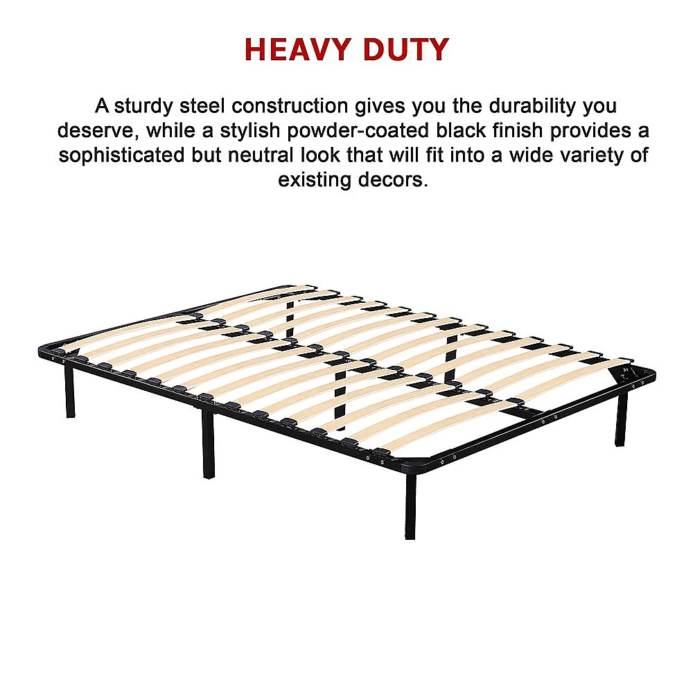 Eliana Metal Bed Frame - Black Double - Nurns