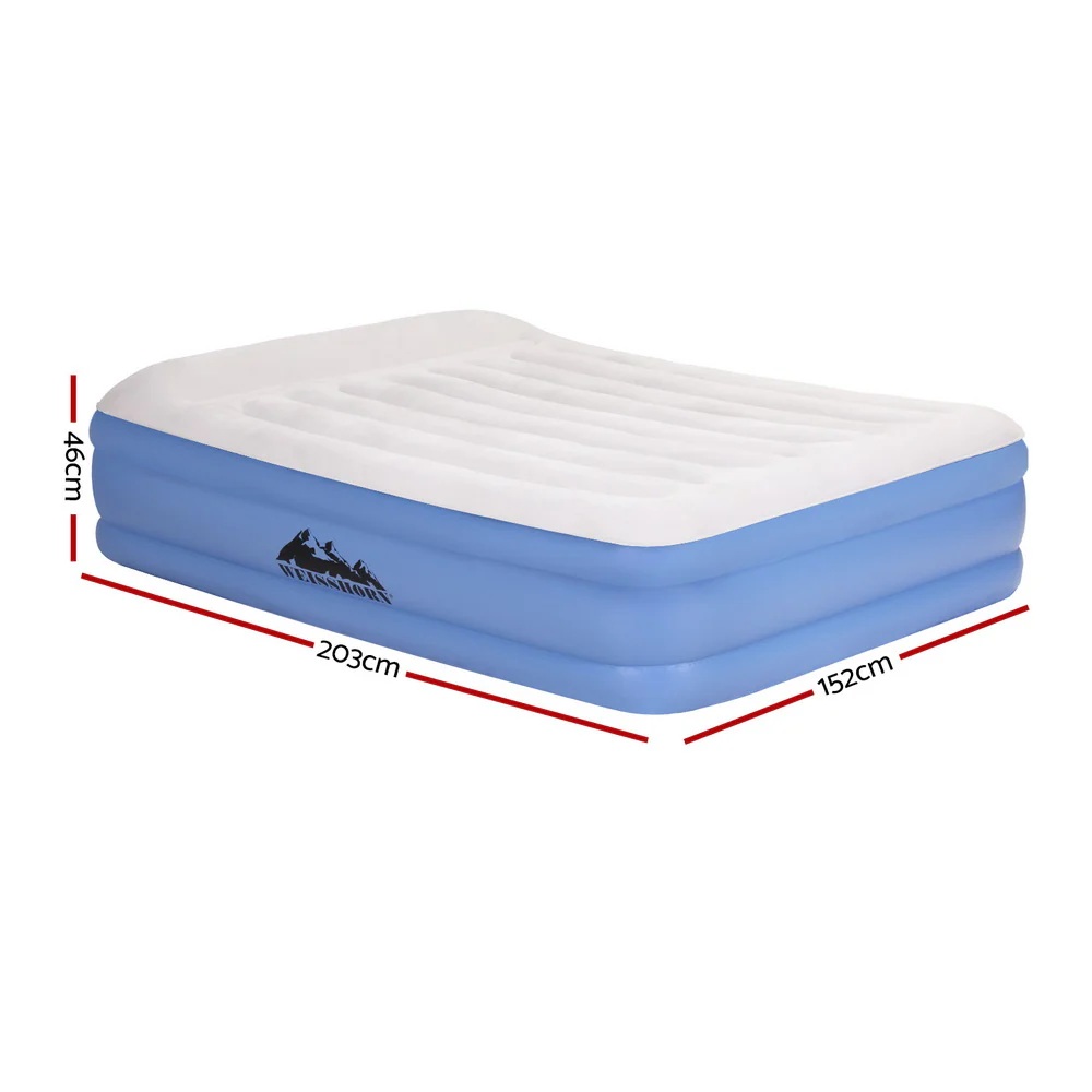 Factory Buys 46cm Air Mattress Inflatable Bed Air Bed - Queen - Nurns