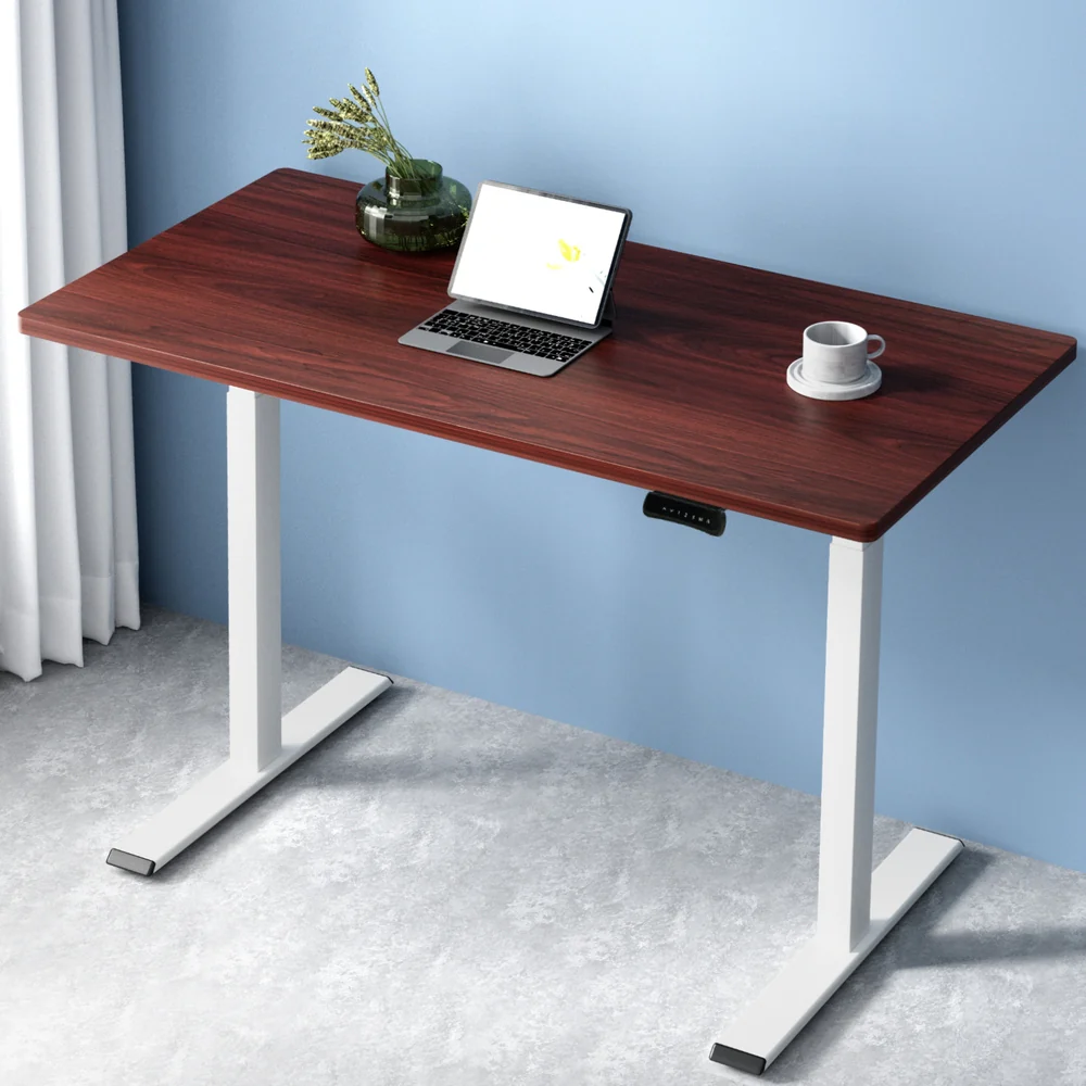 Artiss Standing Desk Motorised Dual Motor 120cm Walnut - Nurns