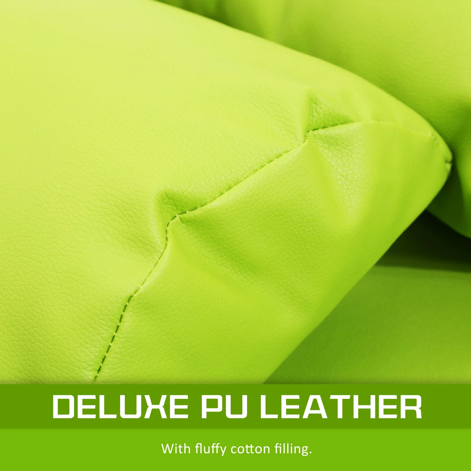 Merryn 2-Seater Lounge Couch Sofa Bed Double Seat Leather - Green - Nurns