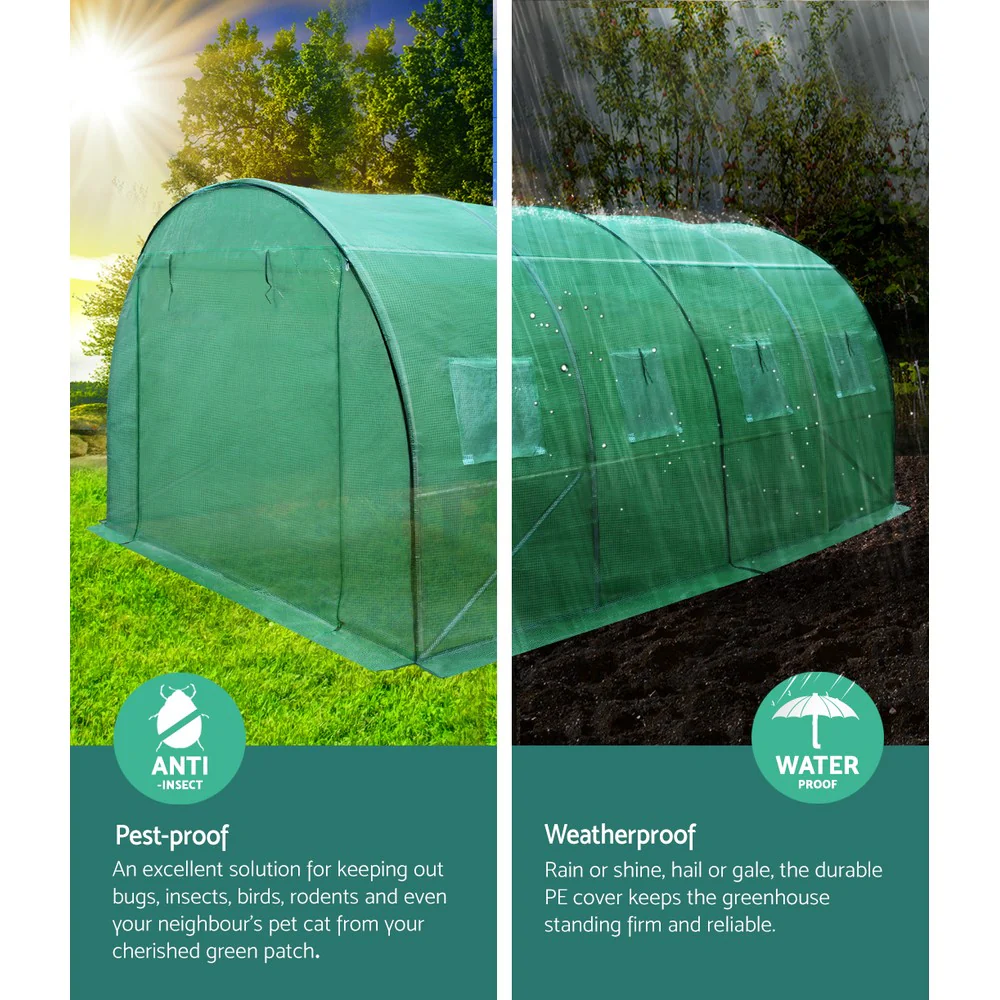 Greenfingers Greenhouse 4x3x2M Walk in Green House Tunnel Plant Garden Shed Dome - Nurns
