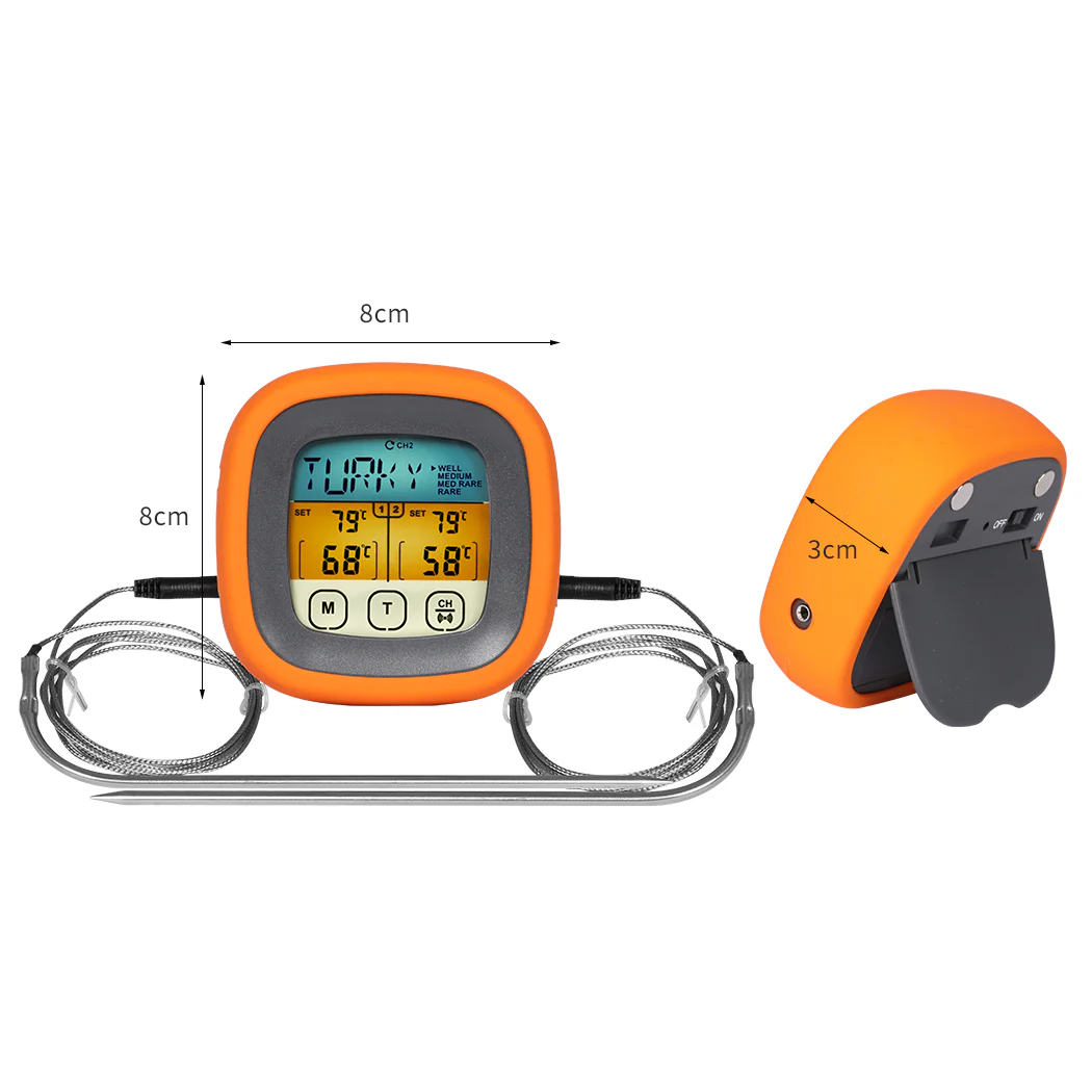 Digital Food Thermometer BBQ 2 Probe - Nurns