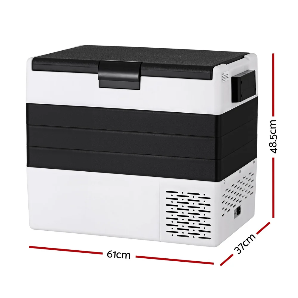 Glacio 45L Portable Fridge Freezer Camping Cooler 12V/24V/240V Caravan Car - Nurns