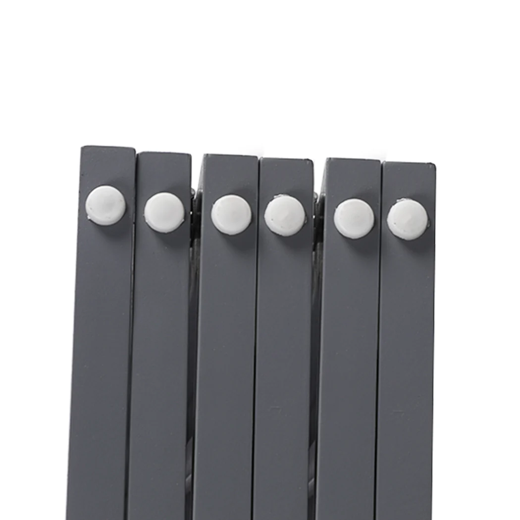 Wooden Pet Gate Dog Fence Safety Stair Barrier Security Door 6 Panels Grey - Nurns