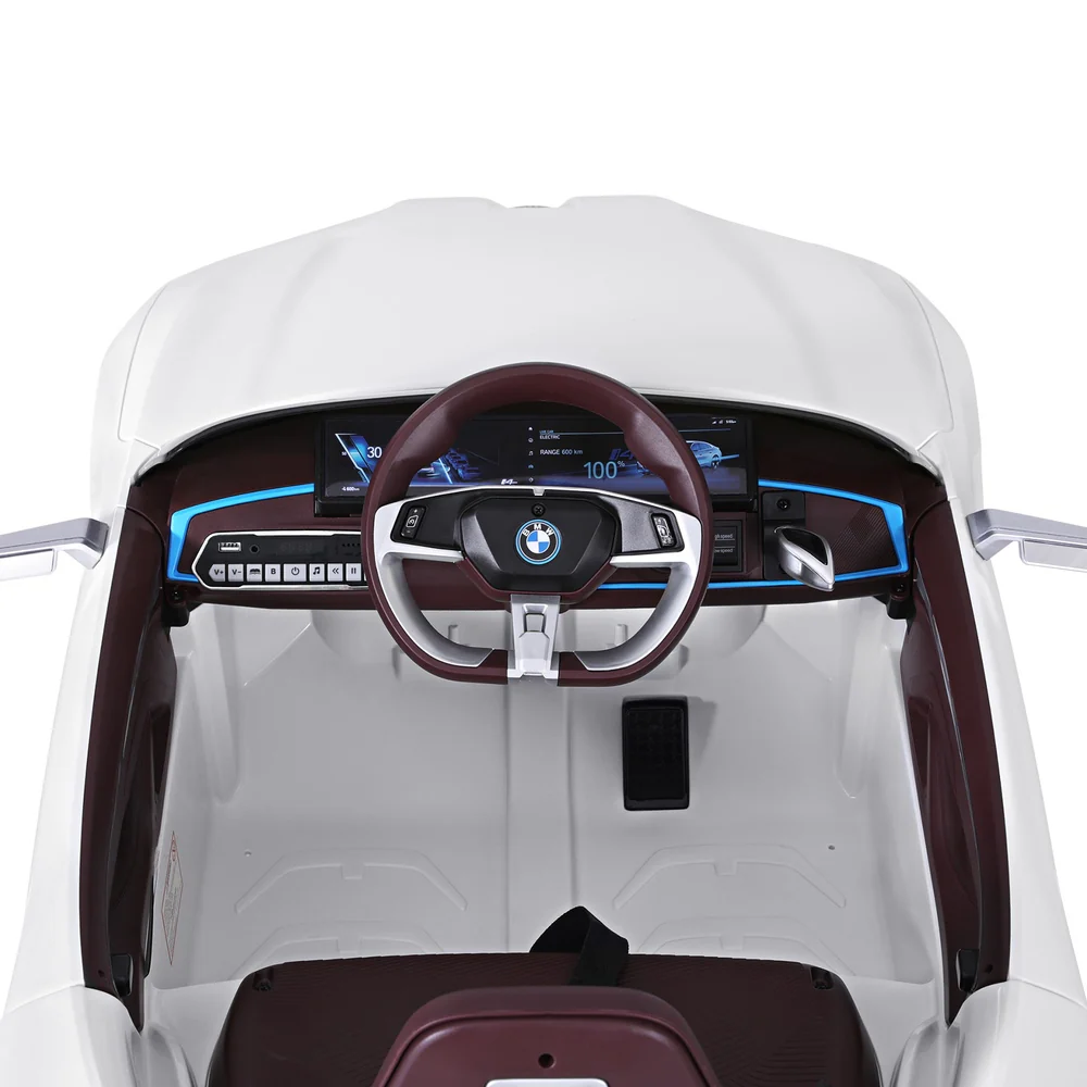 Kids Ride On Car BMW Licensed I4 Sports Remote Control Electric Toys 12V - White - Nurns