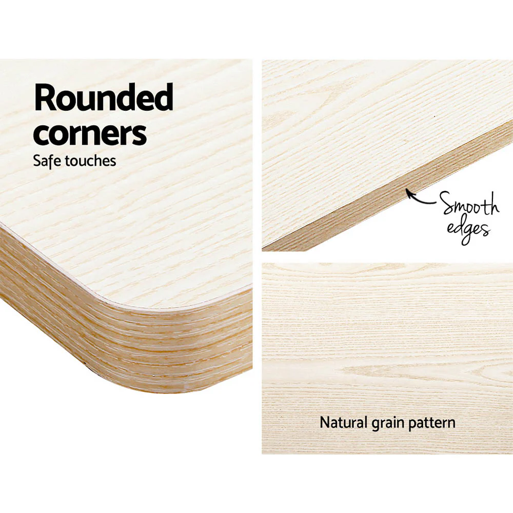 Artiss Standing Desk Motorised Sit Stand Desks White Oak 120cm - Nurns