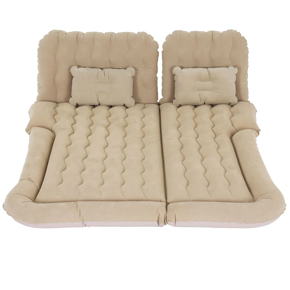 Car Mattress 175x130 Inflatable SUV Back Seat Camping Bed - Beige - Nurns