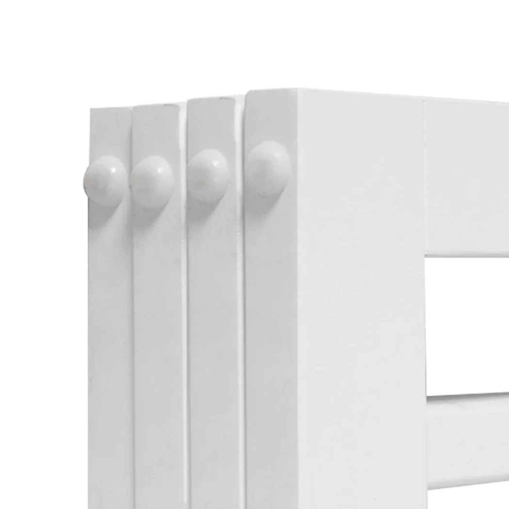 Wooden Pet Gate Dog Fence Safety Stair Barrier Security Door 4 Panels White - White - Nurns