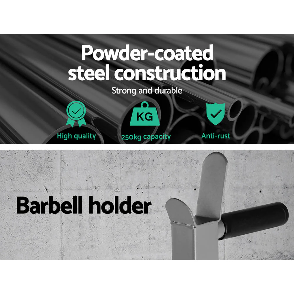 Everfit Weight Bench Squat Rack Bench Press Home Gym Equipment 200kg - Nurns