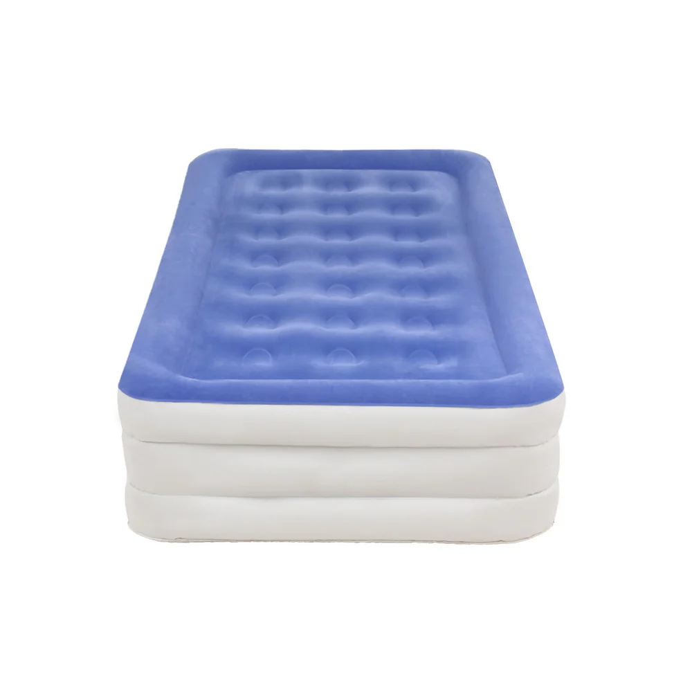 Factory Buys 46cm Air Mattress Inflatable Bed Cube Airbed - Single - Nurns