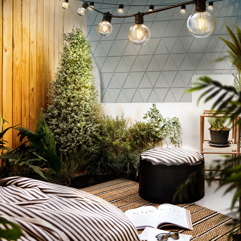 77M 80 LED Bulbs Festoon Lights Sting Lighting Kits Outdoor Party - Warm White - Nurns