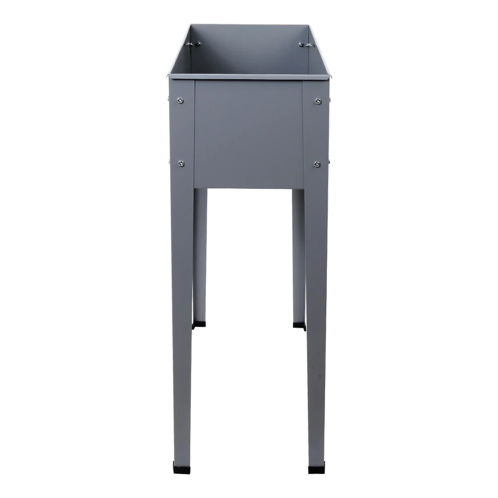 Garden Bed Elevated 100x80x30cm Planter Box Container Galvanised - Nurns