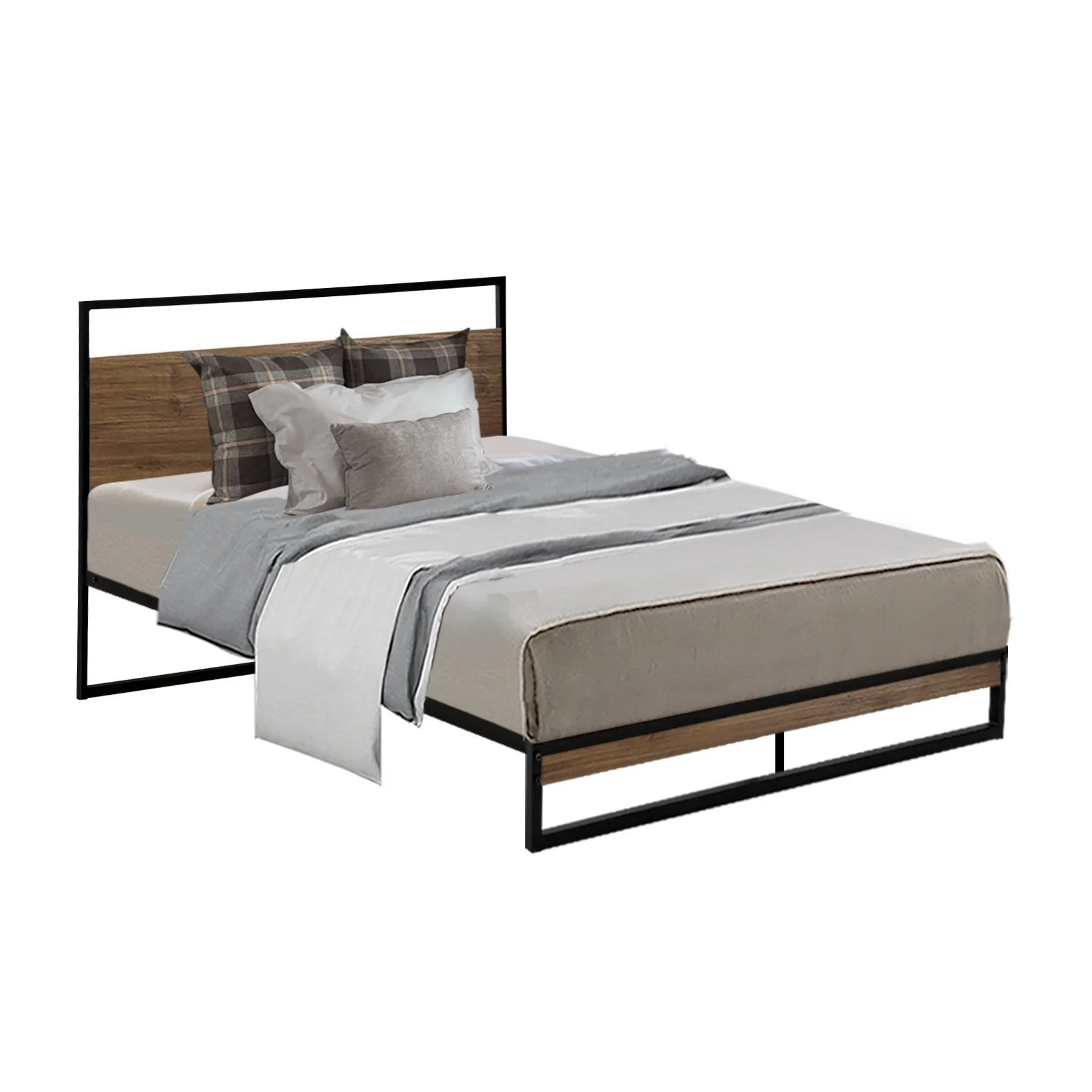 Neptune Bed & Mattress Package with 22cm Mattress - Black King Single - Nurns