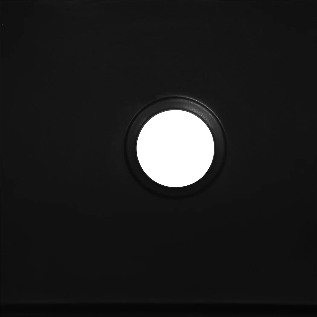 Granite Kitchen Sink Laundry Stone Sinks Top Undermount Single Bowl Matte Black - Nurns