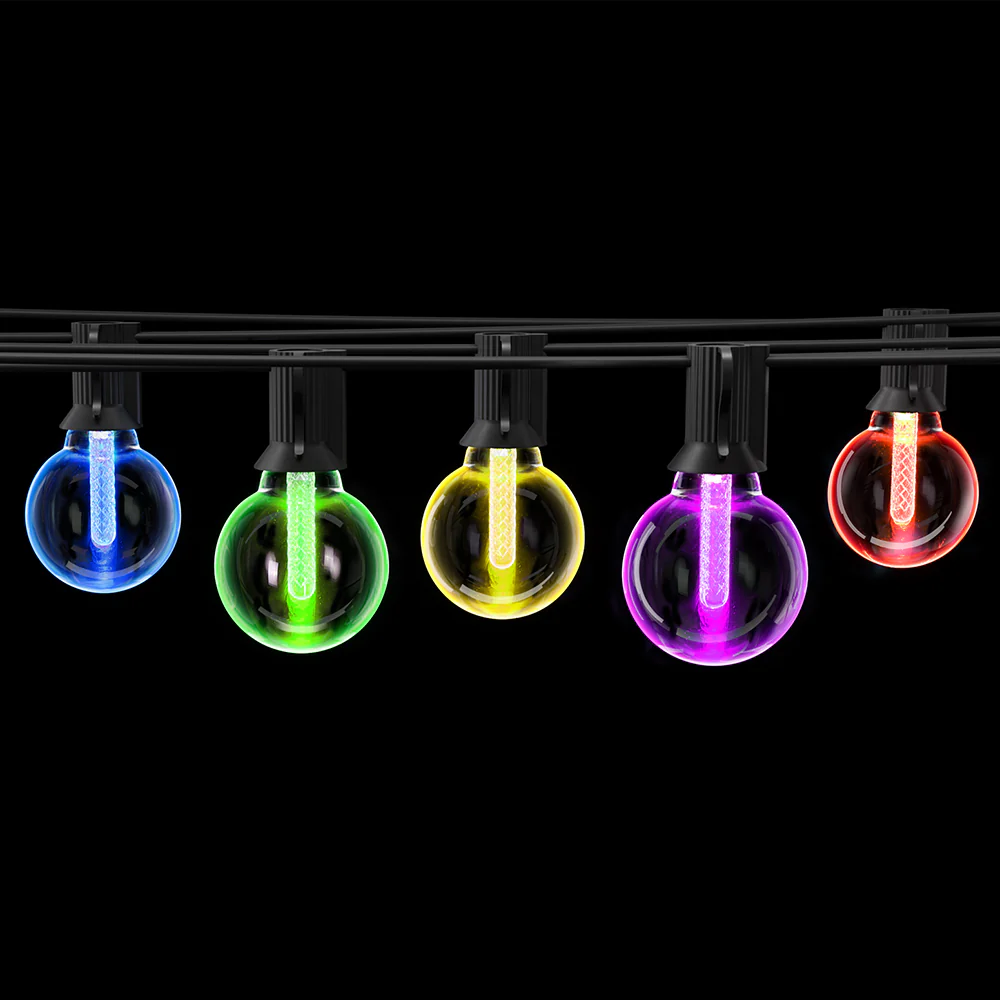 Smart Festoon Lights Outdoor Waterproof RGB LED String Light WIFI APP - Nurns