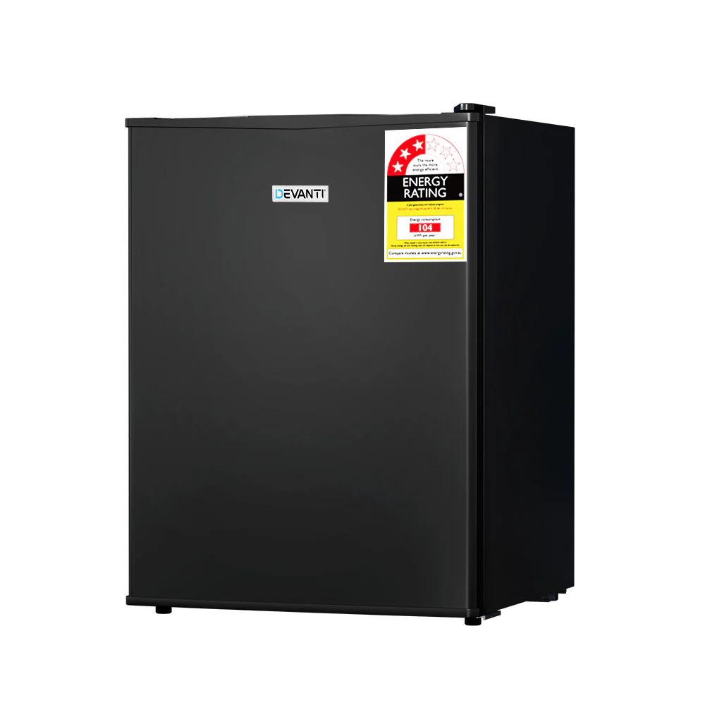 Devanti 70L Bar Fridge Black - Nurns