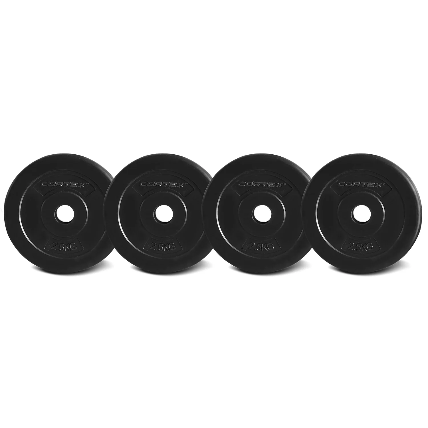 CORTEX 2.5kg EnduraShell Standard Weight Plates 25mm (Set of 4) - Nurns