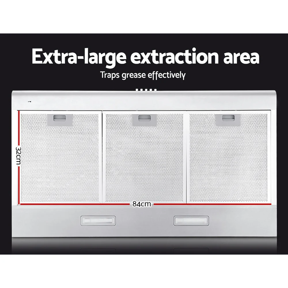 Devanti 900mm Range Hood 90cm Rangehood Stainless Steel - Nurns