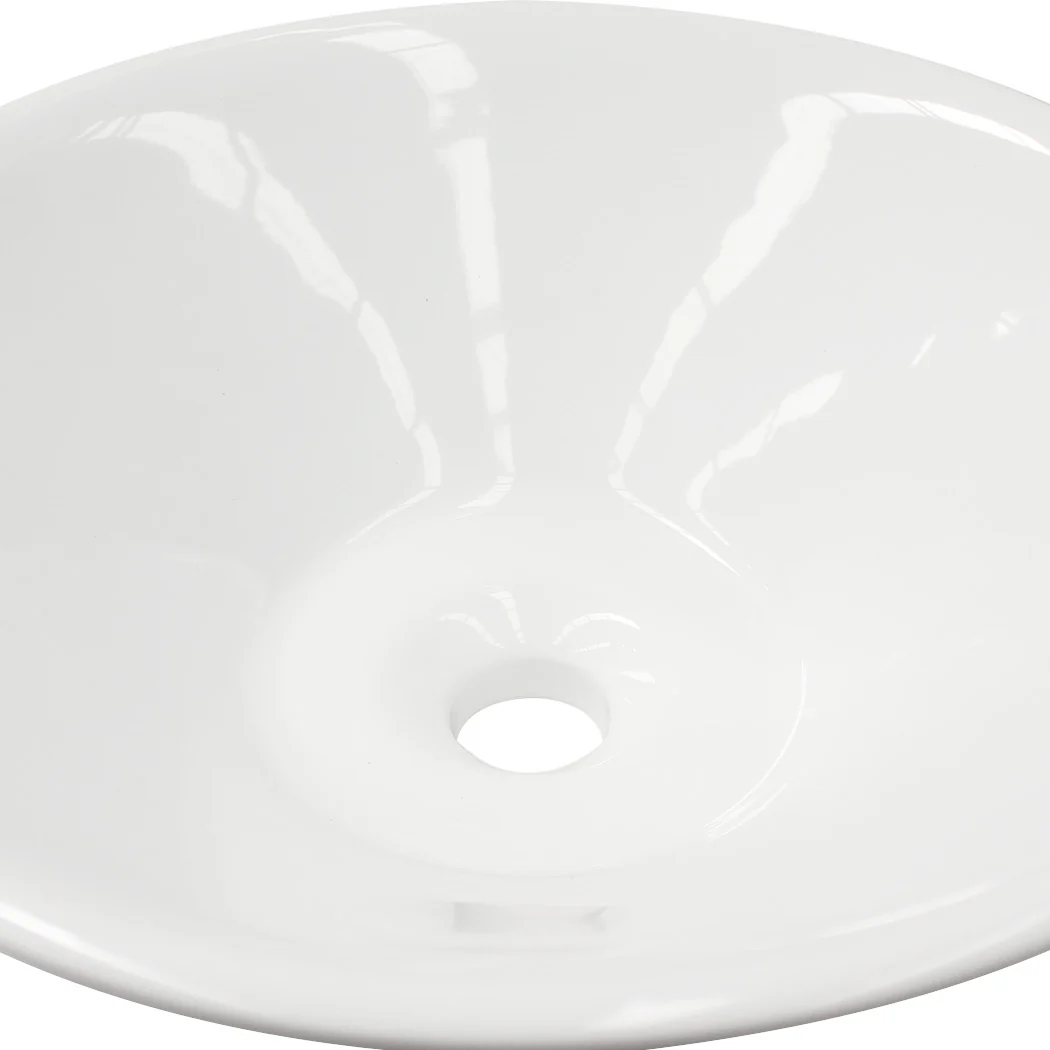 Ceramic Basin Bathroom Wash Counter - Round - Nurns