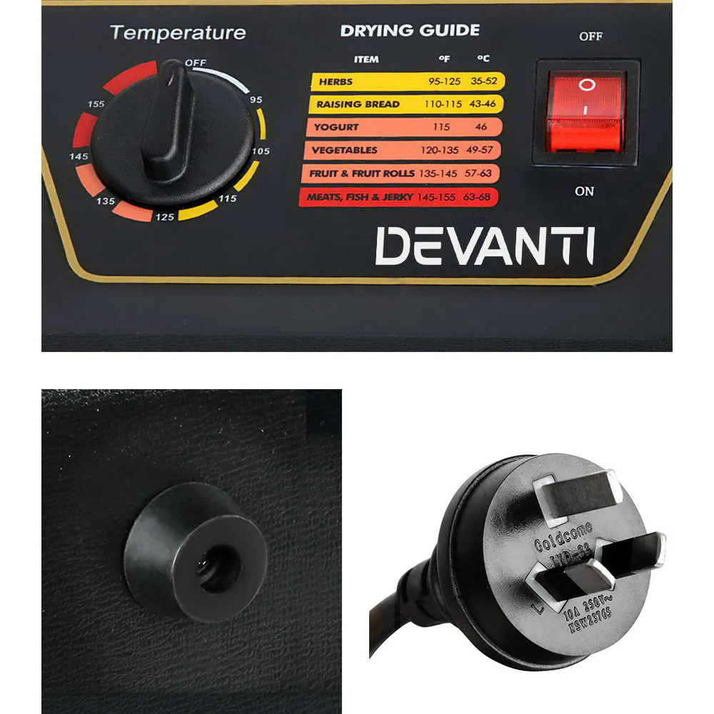 Devanti 10 Trays Food Dehydrator - Nurns