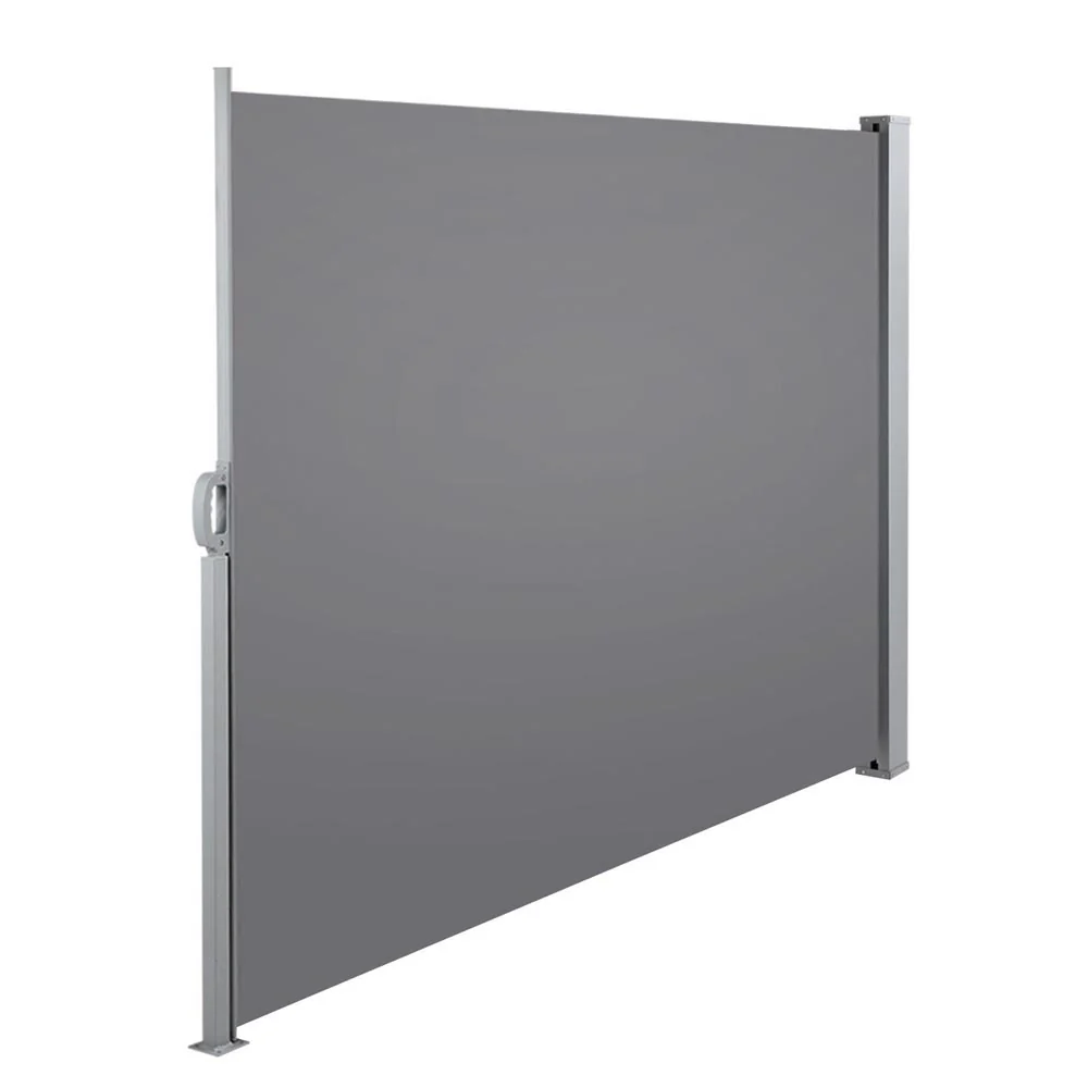 Instahut Retractable Side Awning Shade 1.8 x 3m - Grey - Nurns