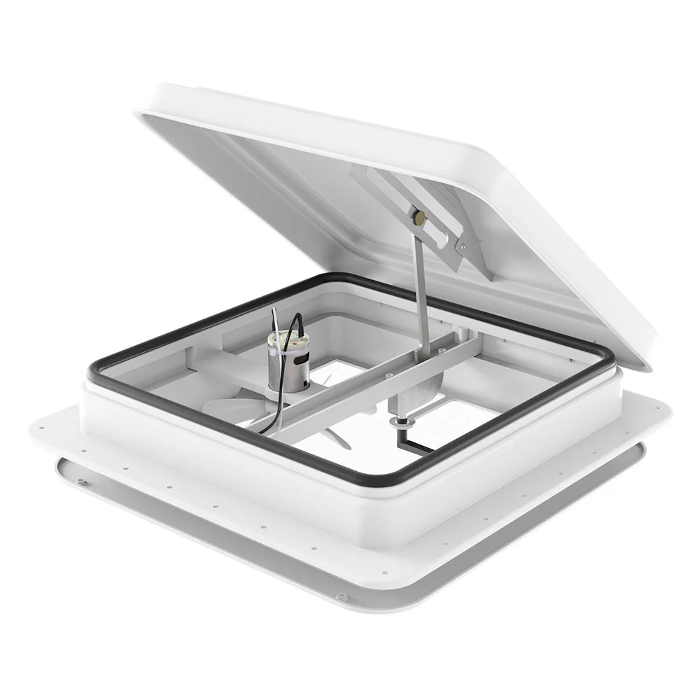 Caravan Roof Vent Fan Air Exhaust Hatch 12V RV Motorhome Camper White - Nurns