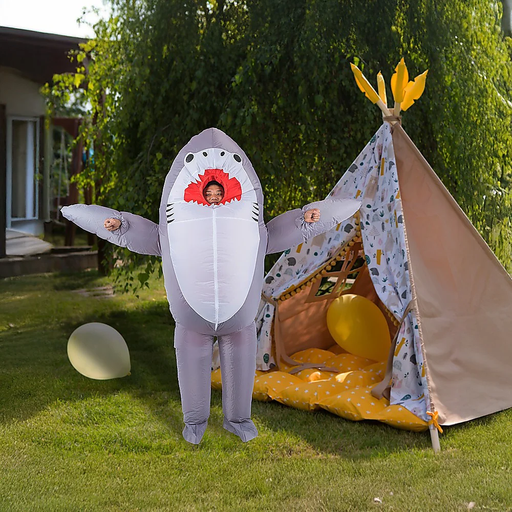 Shark Fancy Dress Fan Inflatable Costume Suit - Nurns