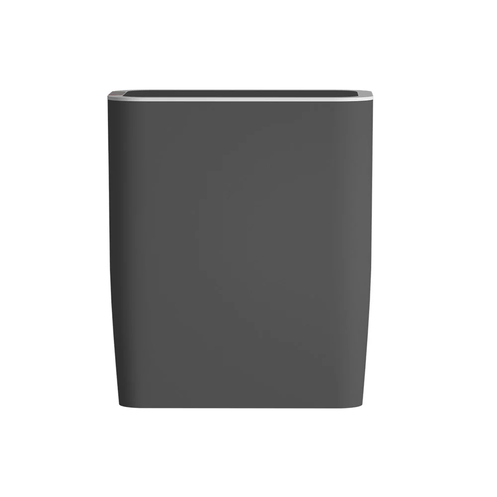 Motion Sensor Bin Automatic Rubbish Bins Waste Trash Can Ash Black 9L - Nurns