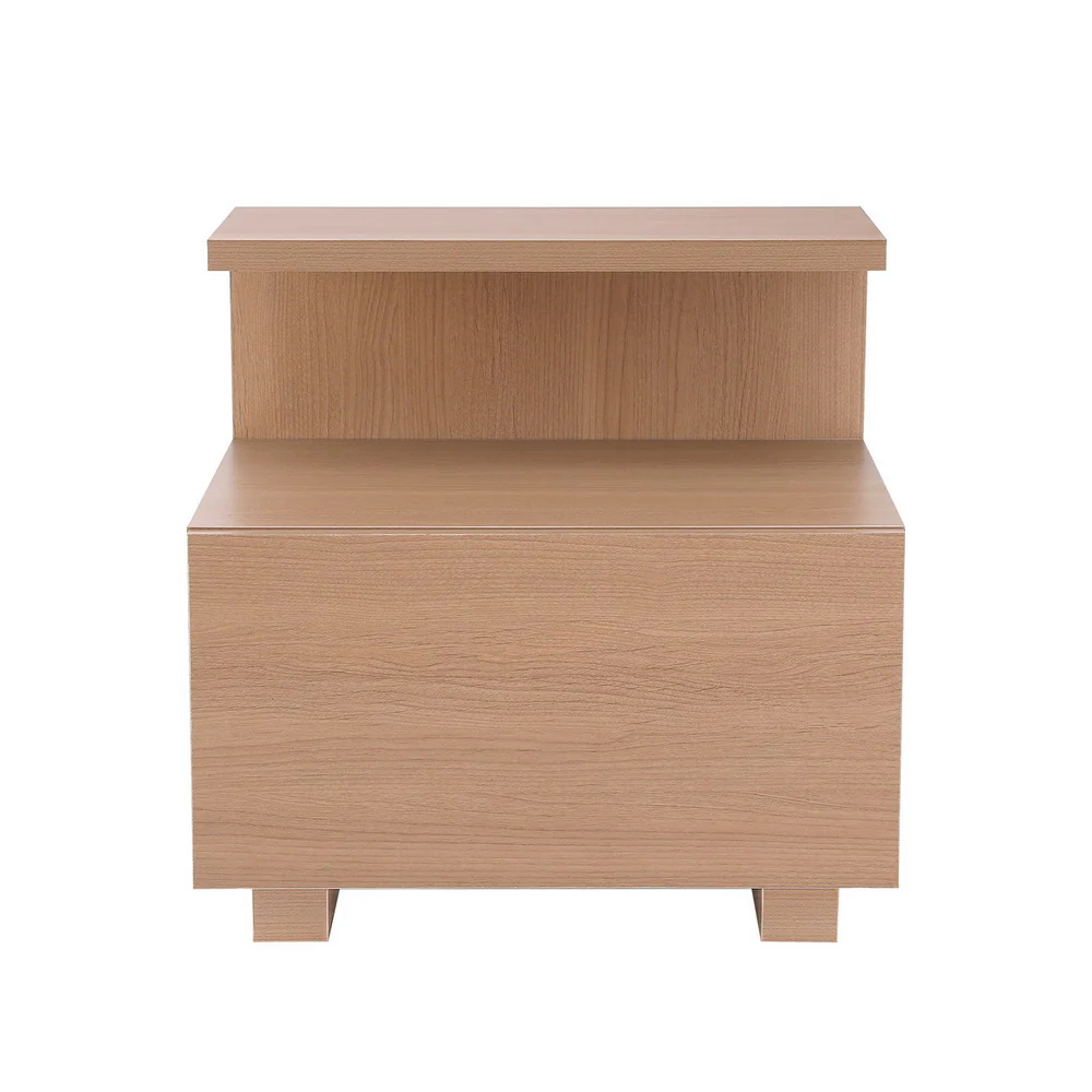 Manitoba Wooden Bedside Tables with 1 Drawer - Pine - Nurns