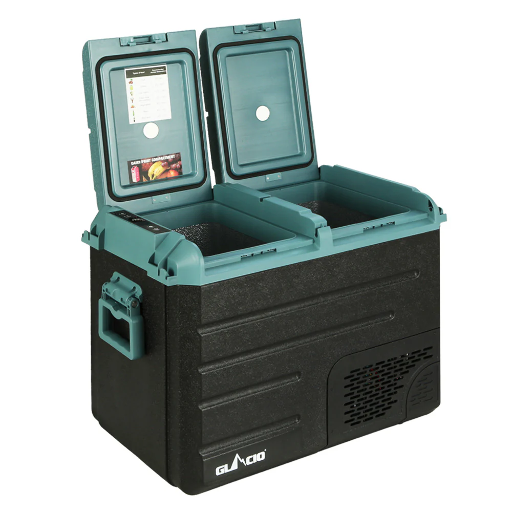 Glacio 50L Portable Fridge Freezer Cooler Camping 12V/24V/240V Caravan Car - Nurns