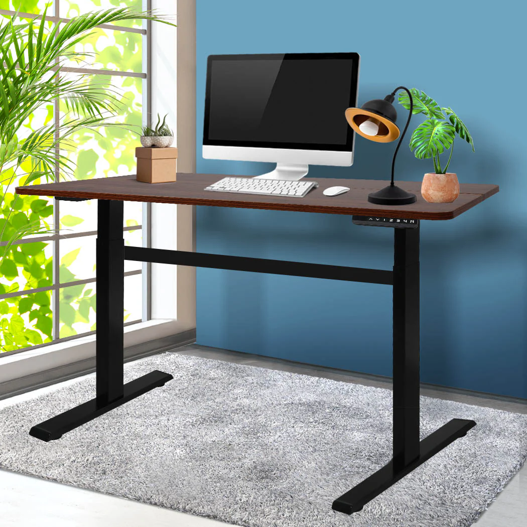 Levede Standing Desk Motorised Height Wooden - Nurns