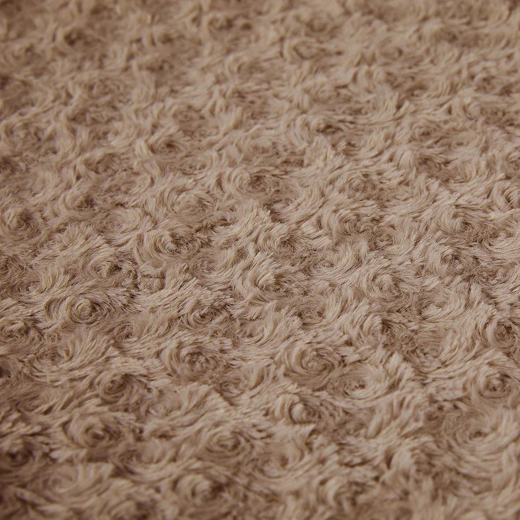 LARGE Dog Beds Pet Calming Squeaky - Tan - Nurns