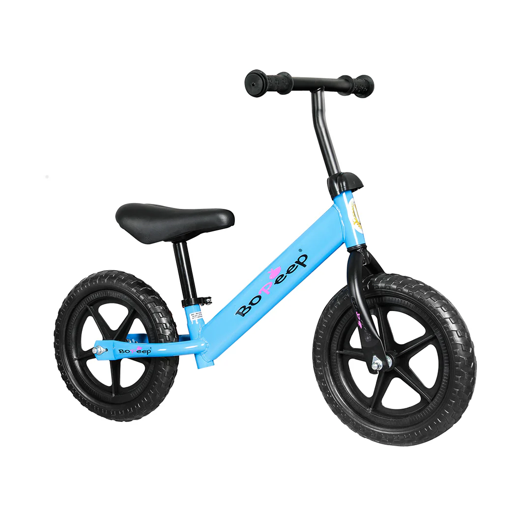 Kids Balance Bike Ride On Toys Push Bicycle Children Outdoor Toddler Safe - Blue - Nurns