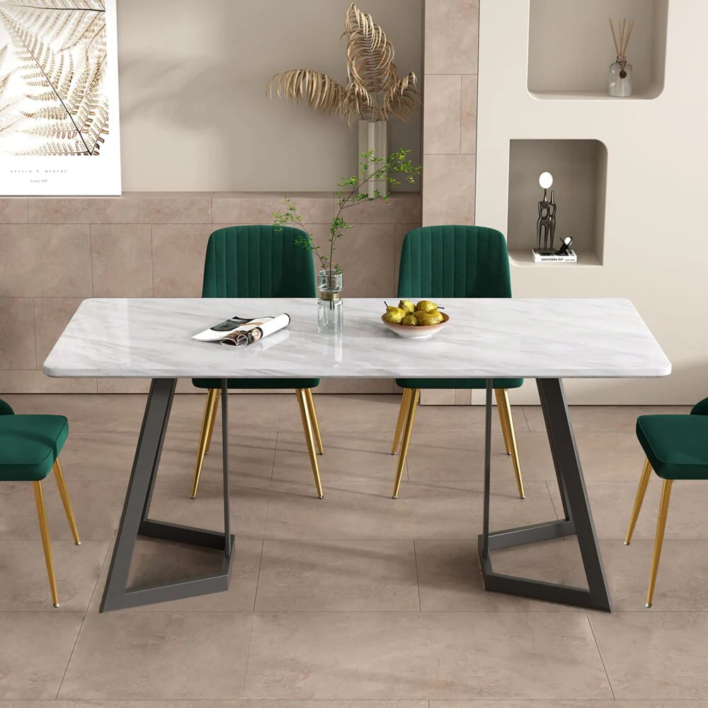 Dana Rectangular Marble - Effect Table - Nurns